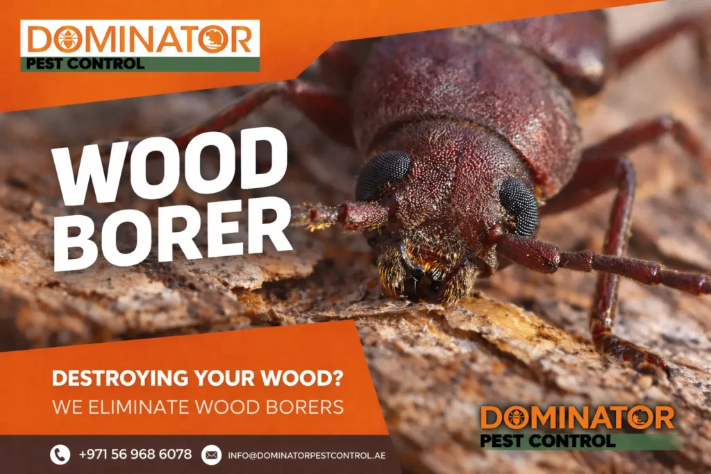 Wood borer removal in dubai